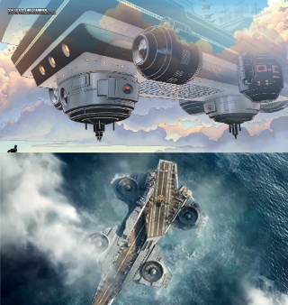 Helicarrier in Comics vs Movies